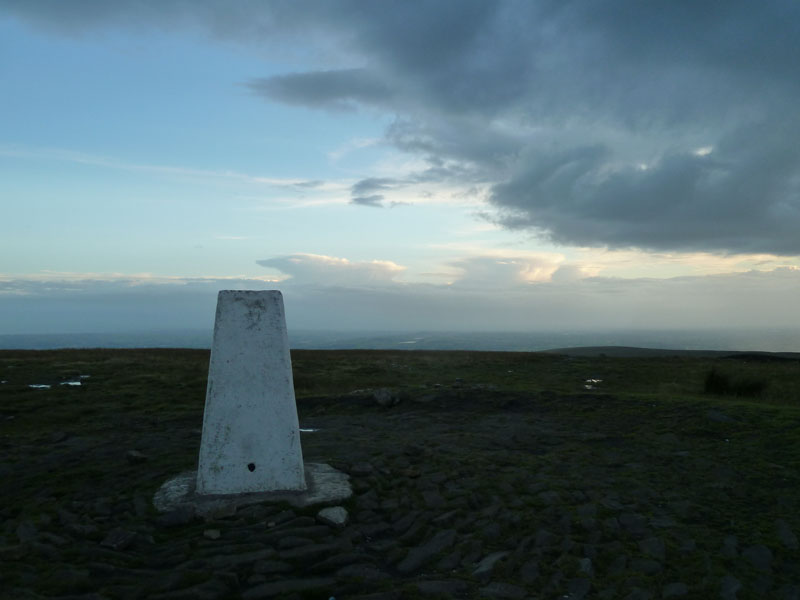 Pendle Summit and Storm Clouds