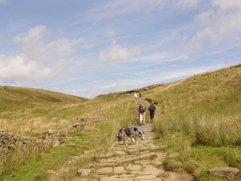 Heading up Whernside