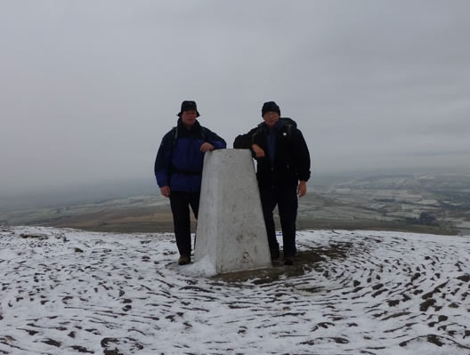 Richard and Bob on Pendle Hill