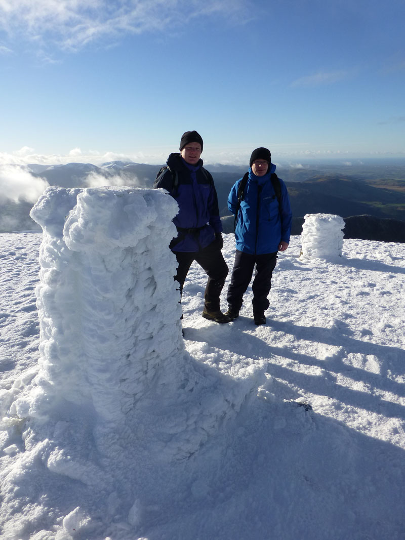 Peter and Richard on Skiddaw