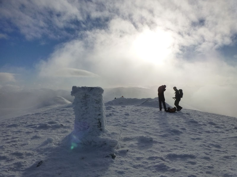 Skiddaw in snow