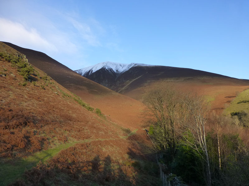 Skiddaw behind us