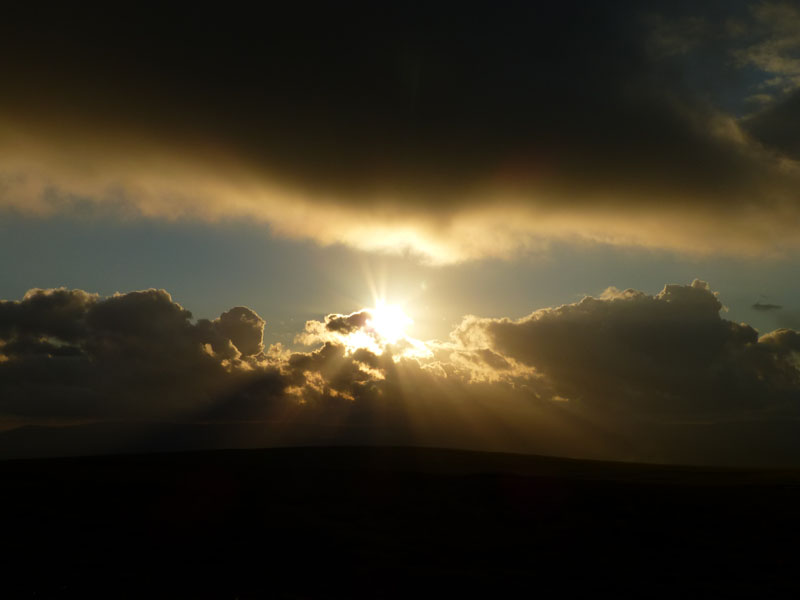 Sunset on Pendle