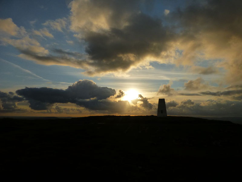 Sunset on Pendle