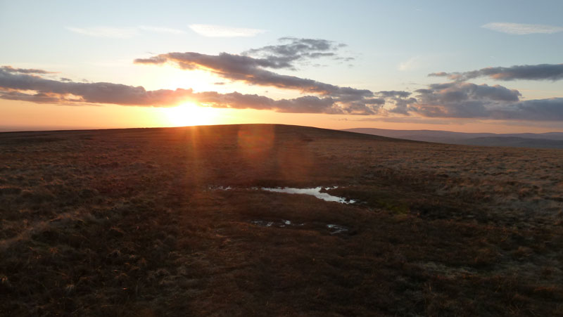 Sunset on Pendle