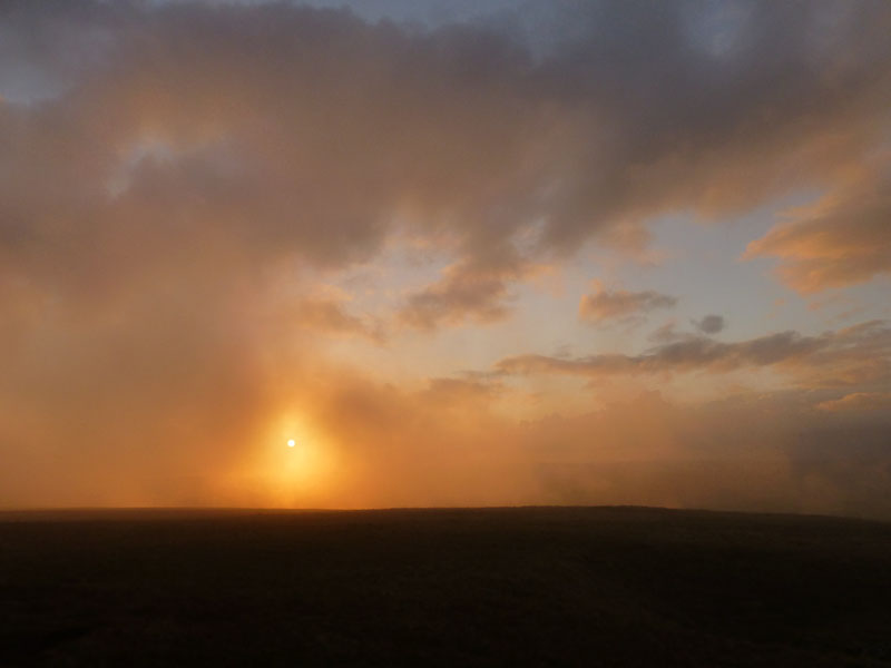 Sun through the cloud