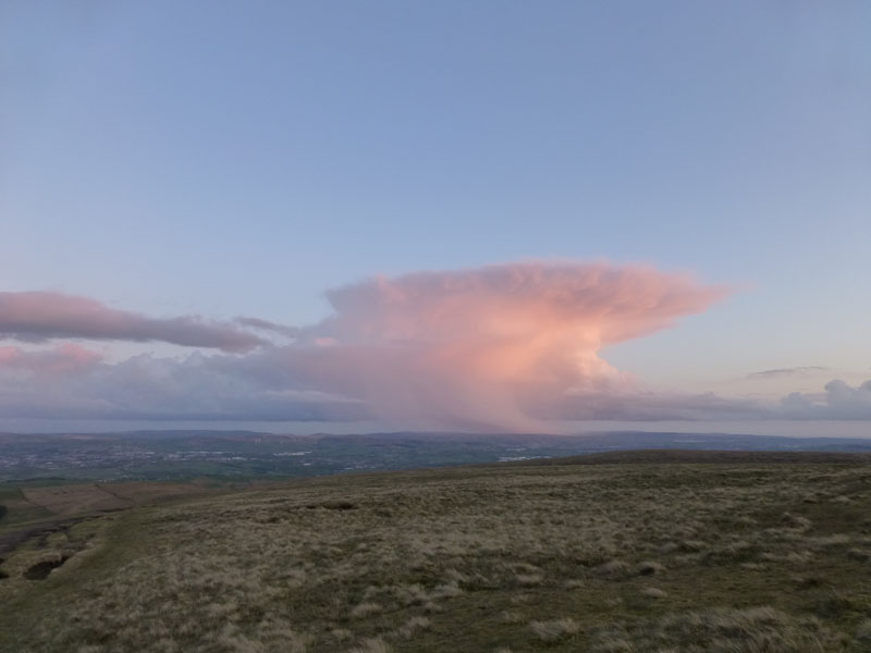 Shower Cloud over east lancs