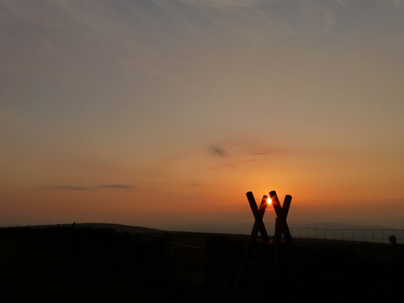 Stile and Sunset