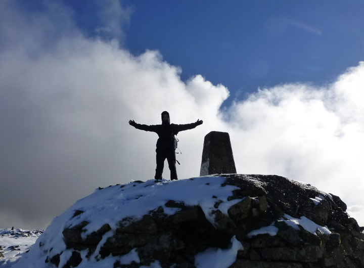 Andrew on top of Ben Nevis