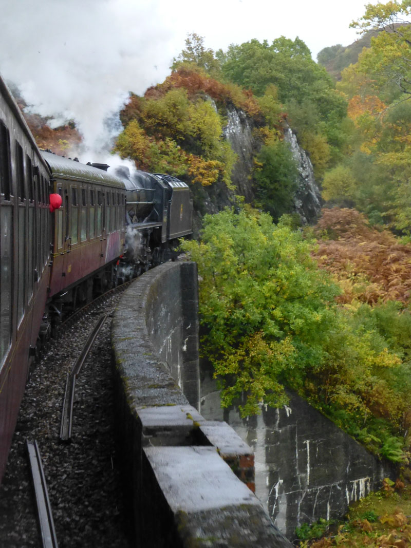 Jacobite over viaduct