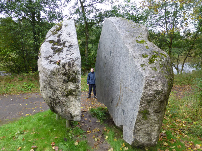 Split Granite Boulder