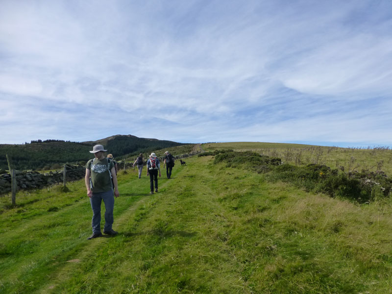 Climbing Moel Famau