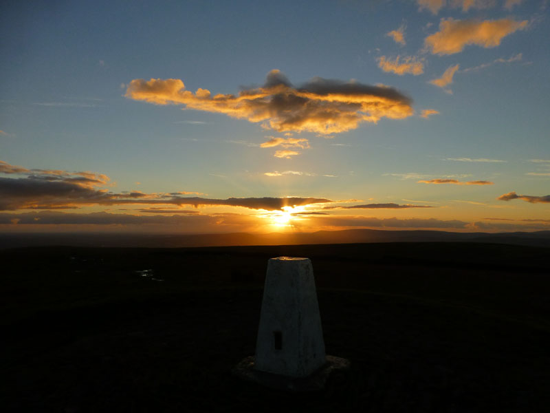 Pendle Trig Sunset