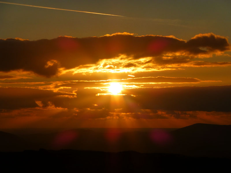 Blazing Sun on Pendle