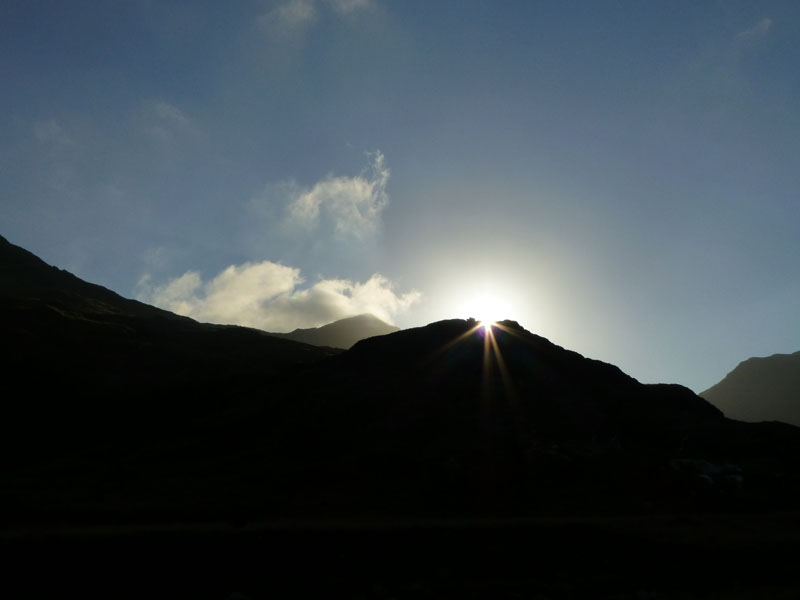 Sunset on Yr Aran