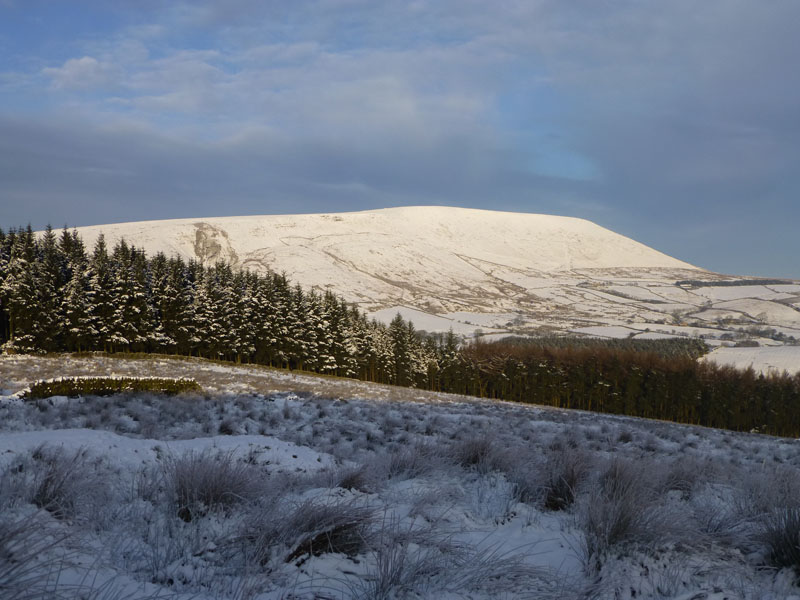 Pendle in snow