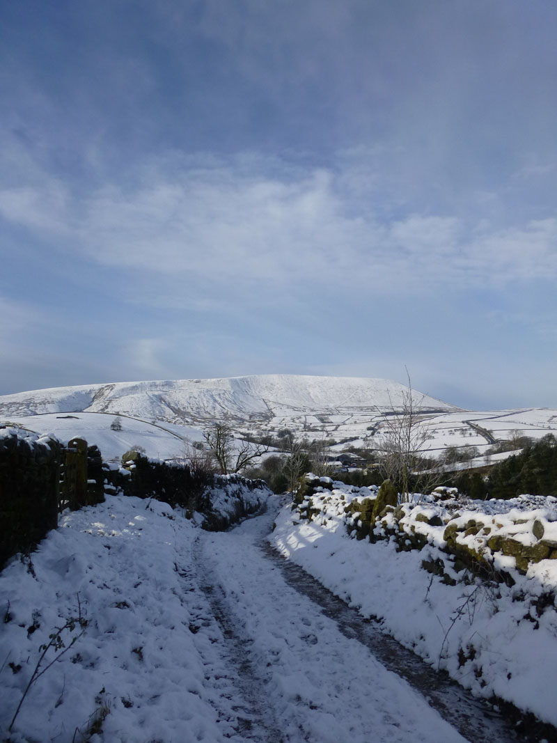 Pendle Hill from Heys Lane