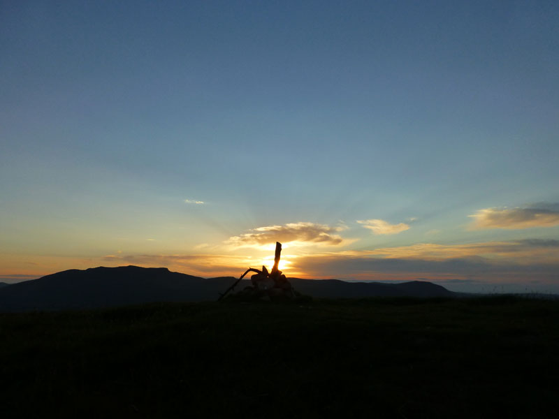 Sunset on Great Mell Fell