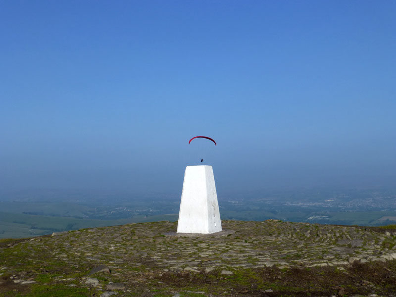 Paraglider and Summit