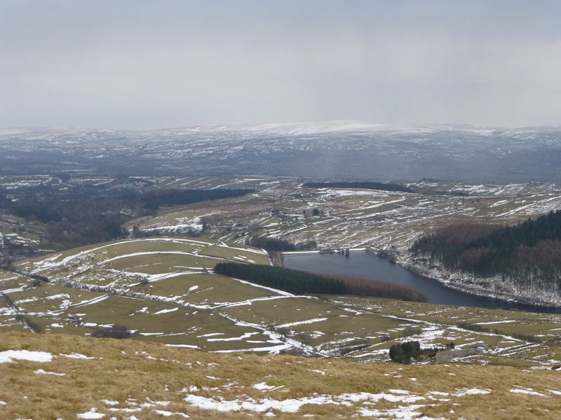 Barley Hill and Lower Ogden Reservoir