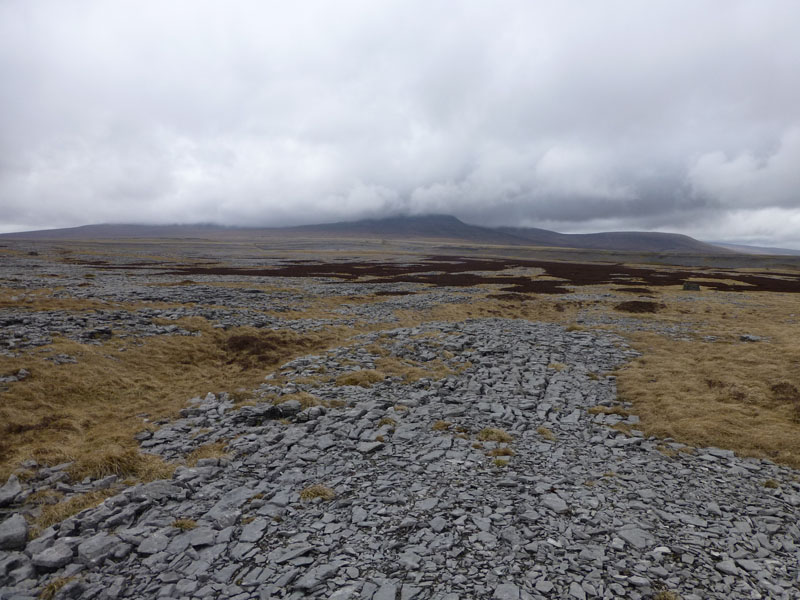 Ingleborough in cloud