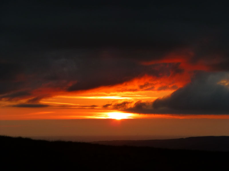 Sunset on Pendle