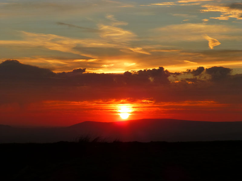 Sunset over Parlick