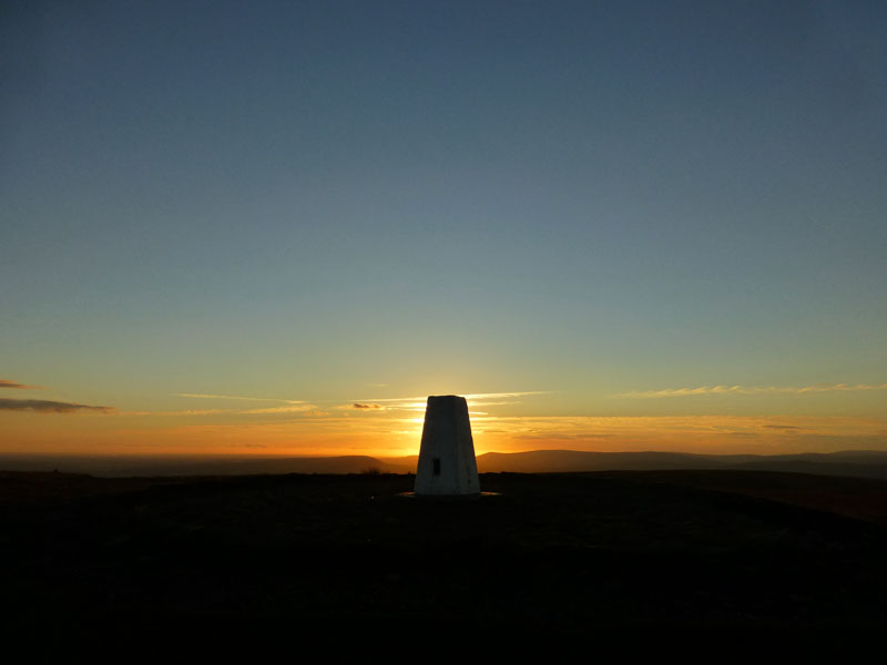 Sunset on Pendle