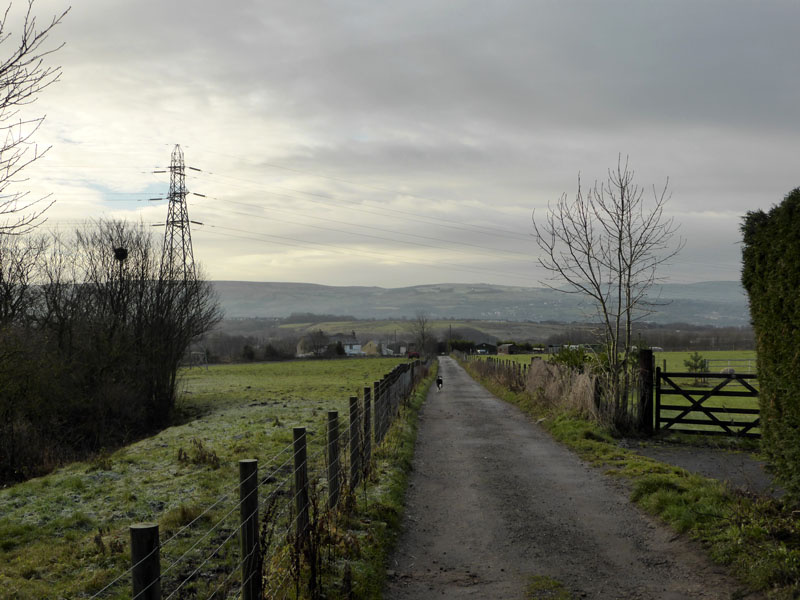 To Musty Haulgh Farm