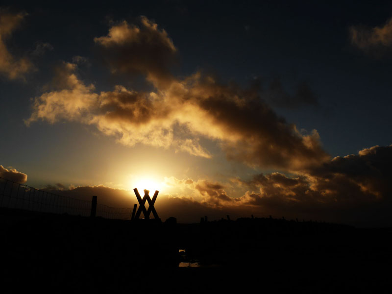 Sunset on Pendle Hill