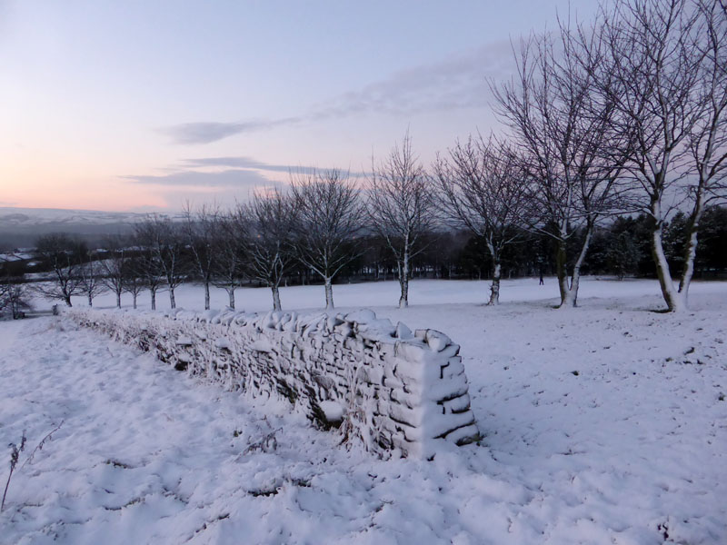 Nelson Golf Course in Snow