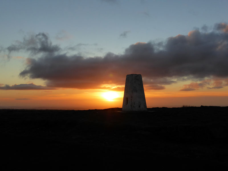 Pendle at sunset