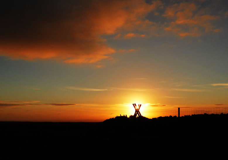 Sunset on Pendle Hill