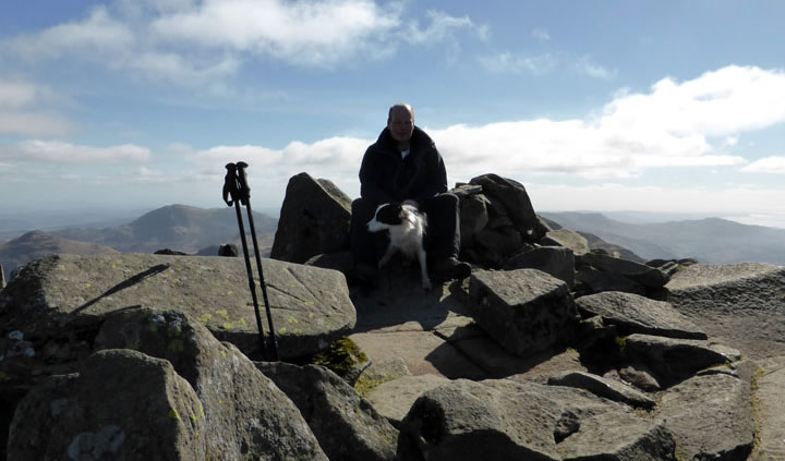 Me n Molly on Bowfell