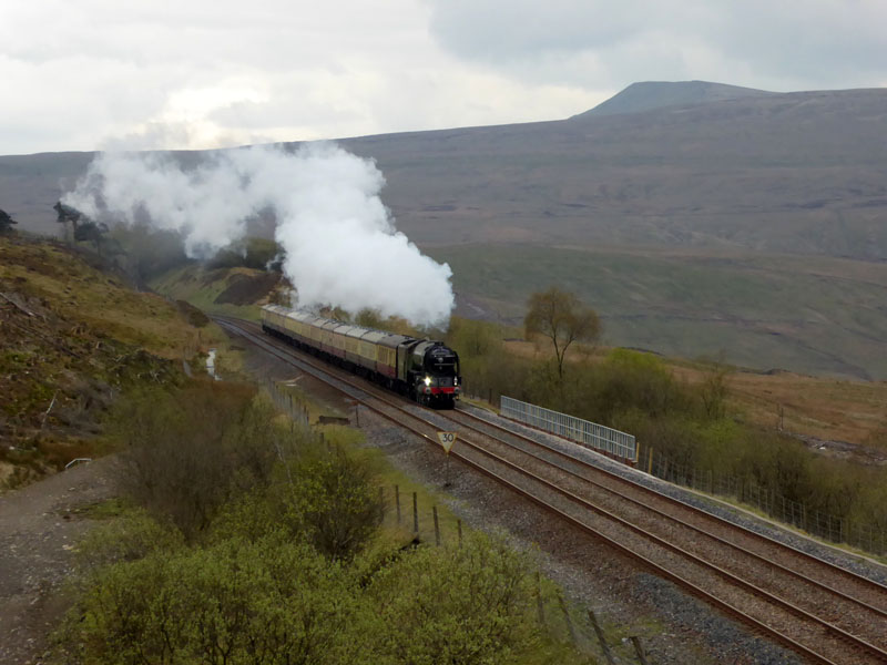 Whernside and Train