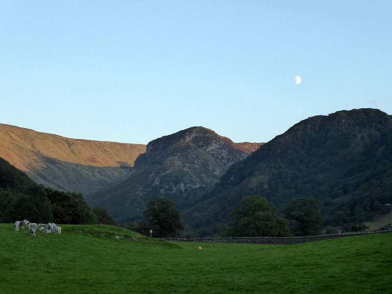 Moon over Eagle Crag