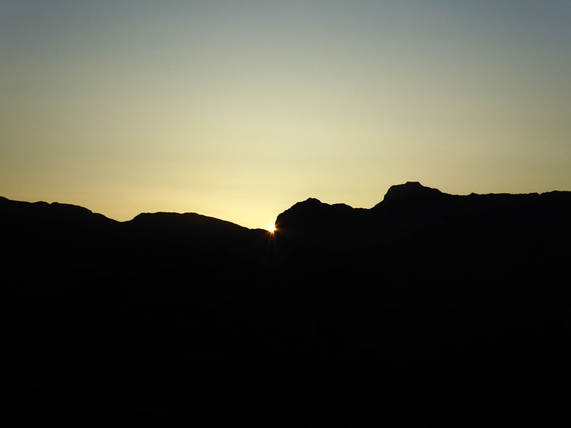 Langdale Pikes Sunset