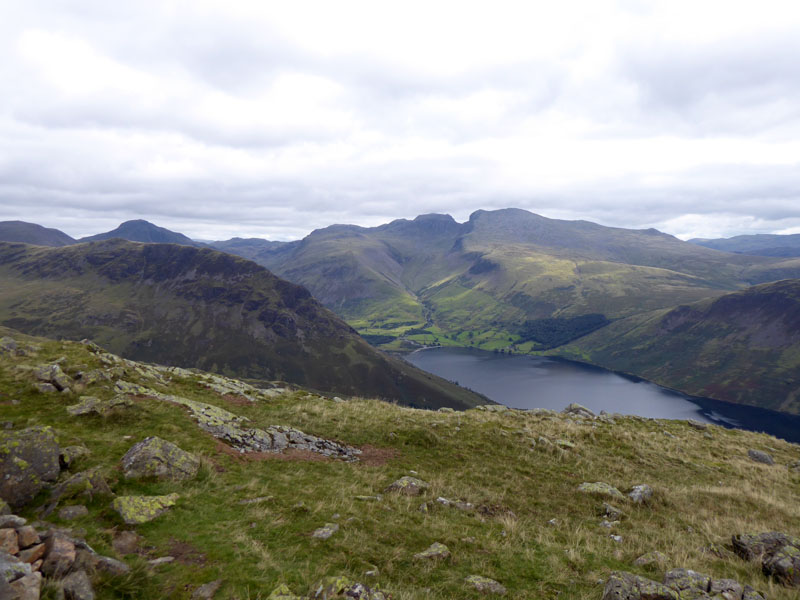 Scafells from Middle Fell