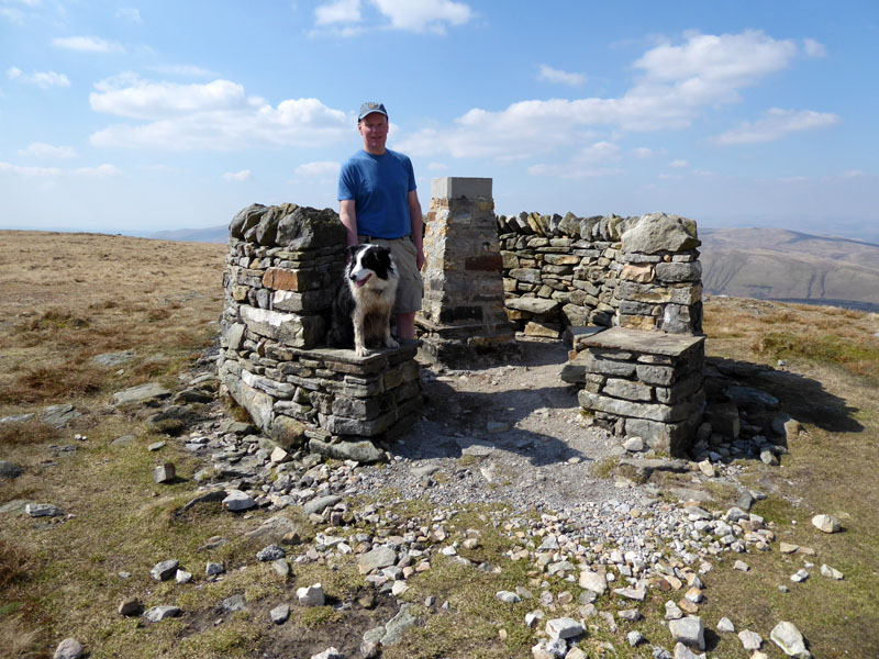 Molly n Me on top of Wild Boar Fell