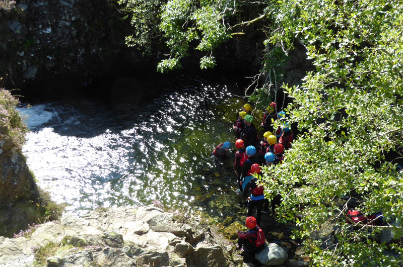 Ghyll scramblers