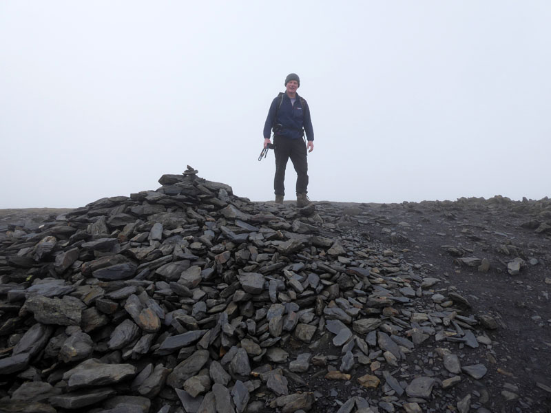 Me on top of Skiddaw Little Man