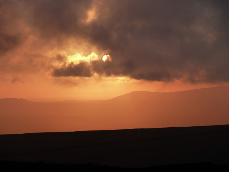 Sunset on Pendle