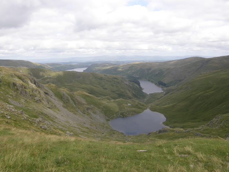 Haweswater and Small Water from the Nan Bield ridge